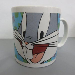 Vtg 1998 Bugs Bunny Tweety Bird Looney Tunes Warner Brothers Large Coffee Mug